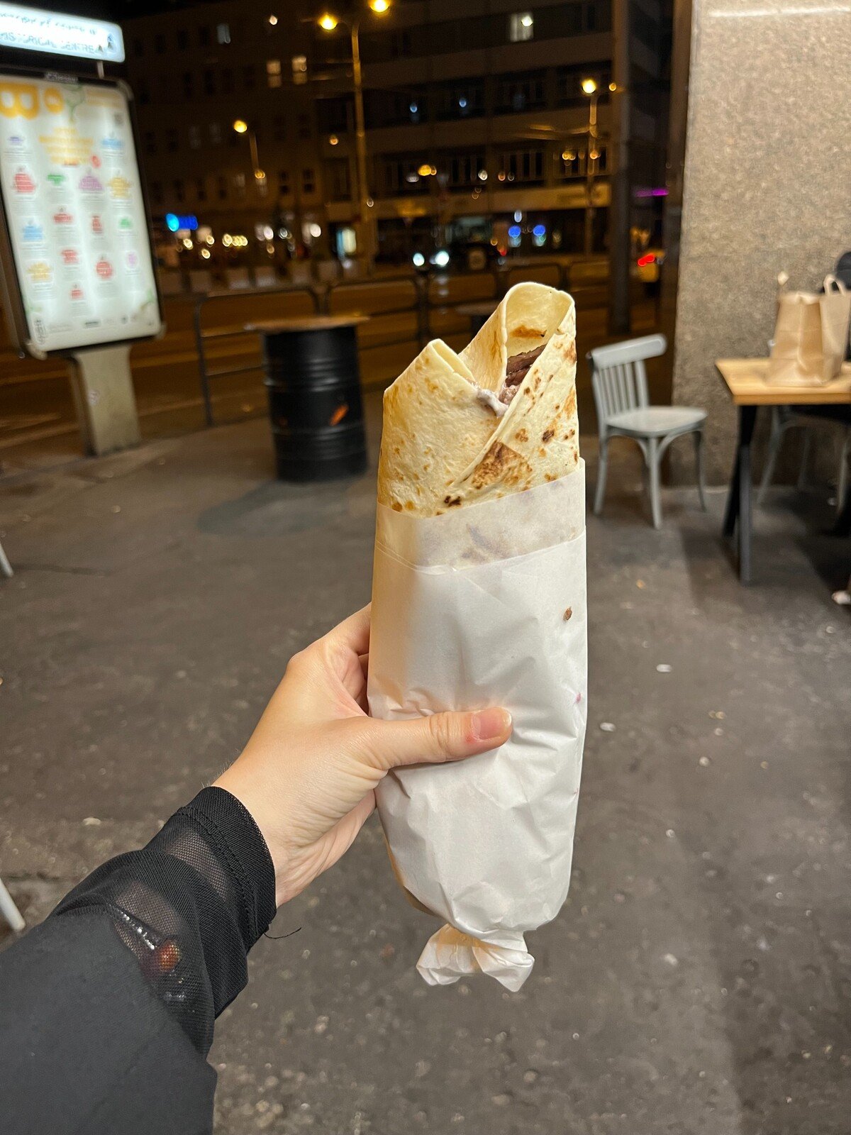 Kebab bol dosť veľký.