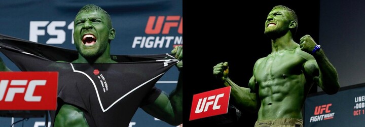 Moldavský bojovník, prezývaný aj Hulk, neostal svojej povesti nič dlžný. Na váženie totiž prišiel od hlavy až po päty zelený