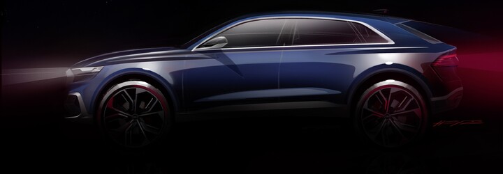 Audi začíná odhalovat úplně novou Q8. Půjde o nejluxusnější model kombinující dravost a tvary ve stylu kupé
