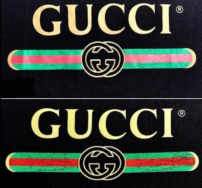 Ktoré Gucci tričko je podľa loga evidentný fejk?