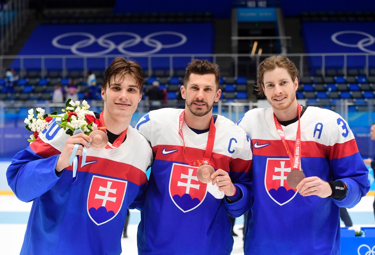 Juraj Slafkovský, Slovensko, hokej, ZOH 2022 v Pekingu, Slovenskí hokejisti