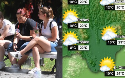 Prudká zmena počasia na Slovensku: Už o pár hodín prídu vysoké teploty, môžeš okamžite vymeniť šatník.