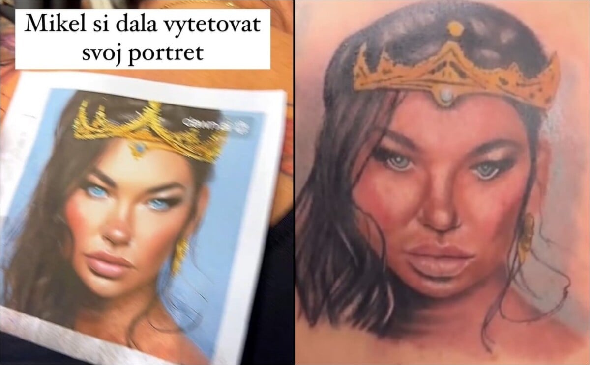 Mikela Vlcek tetovanie autoportret