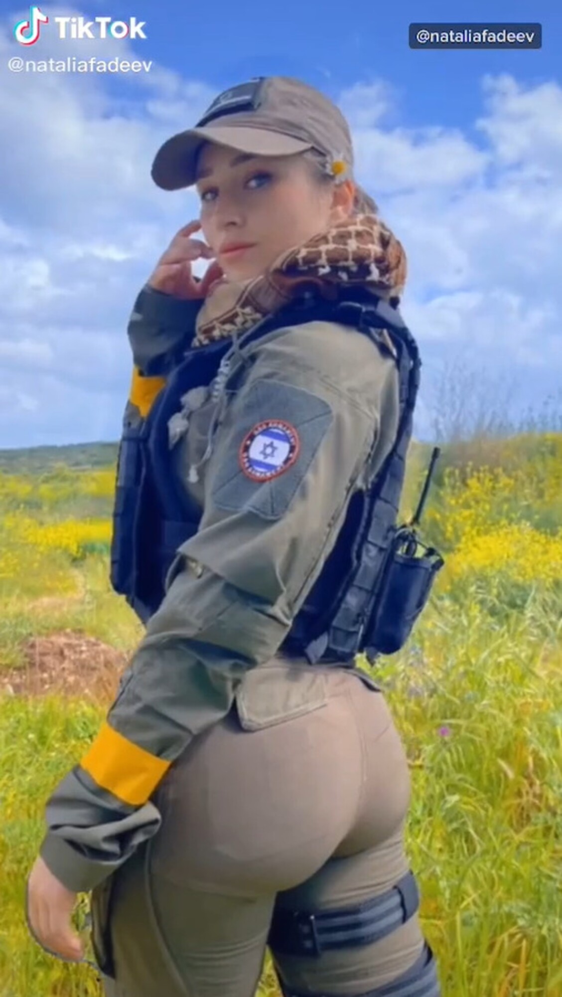 Izraelská vojačka Natalia Fadeevová.