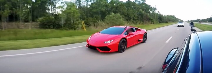 Nejrychlejší Tesla ve sprintu proti 610koňovému Lamborghini Huracán. Jak to dopadlo?