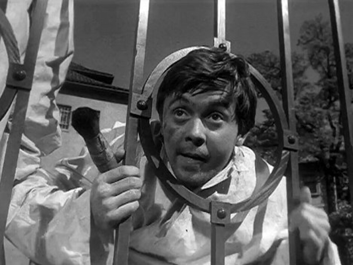 Josef Abrhám ve filmu Velká cesta z roku 1962. Jeden z prvních snímků, které natočil.