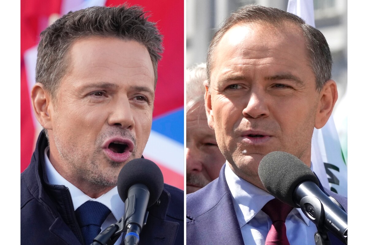Rafal Trzaskowski (vlevo) a Karol Nawrocki (vpravo).