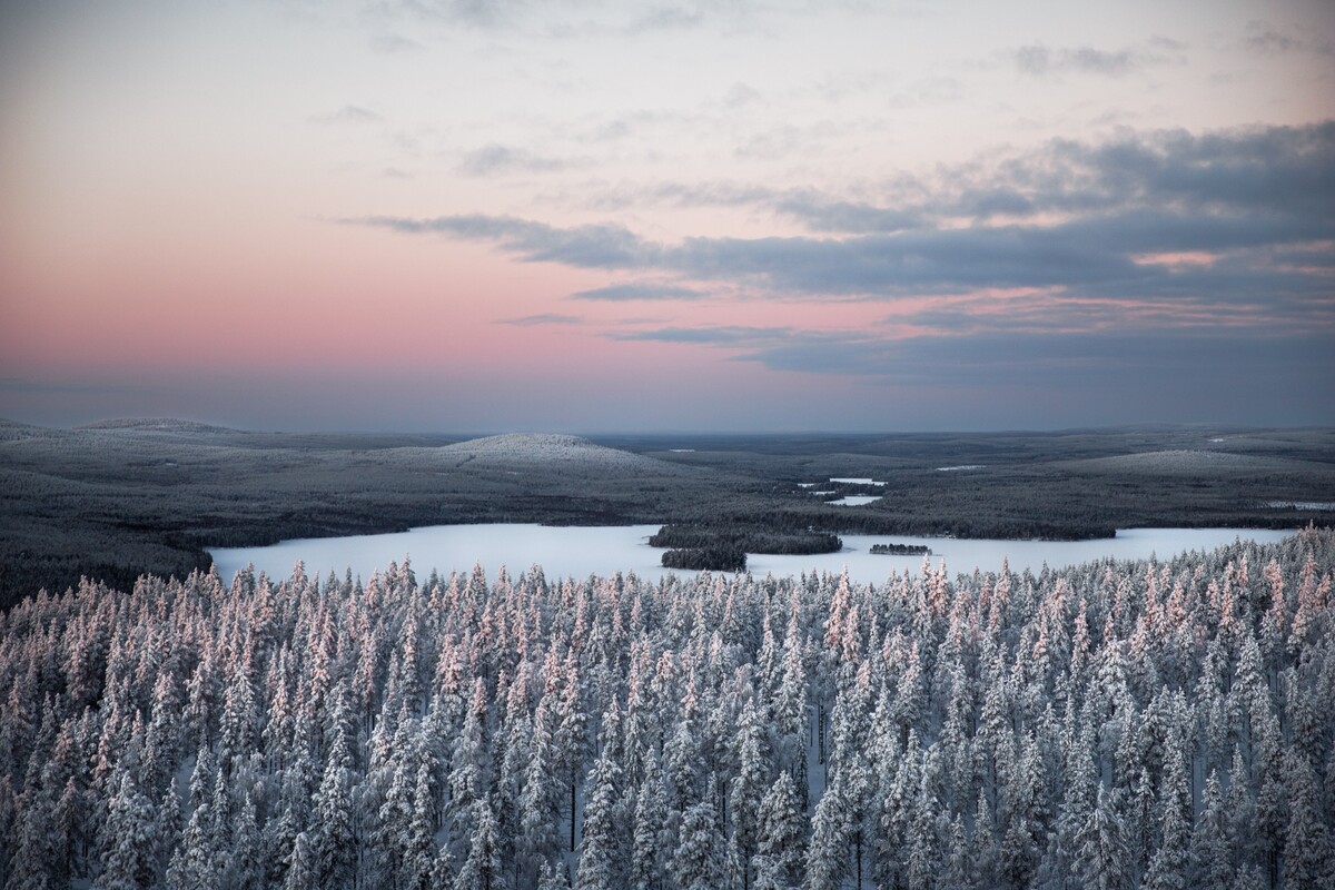 zima, laponsko