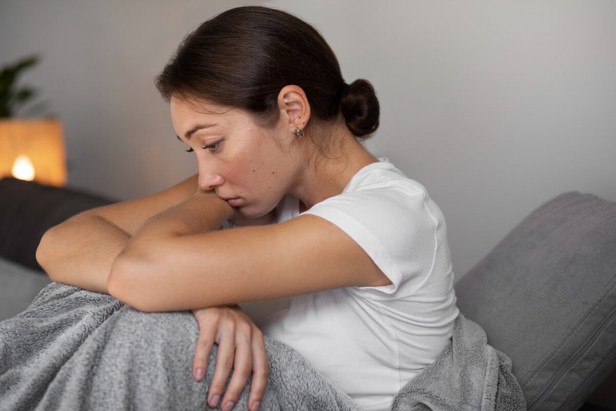 smutek deprese žena duševní zdraví mental health sadness