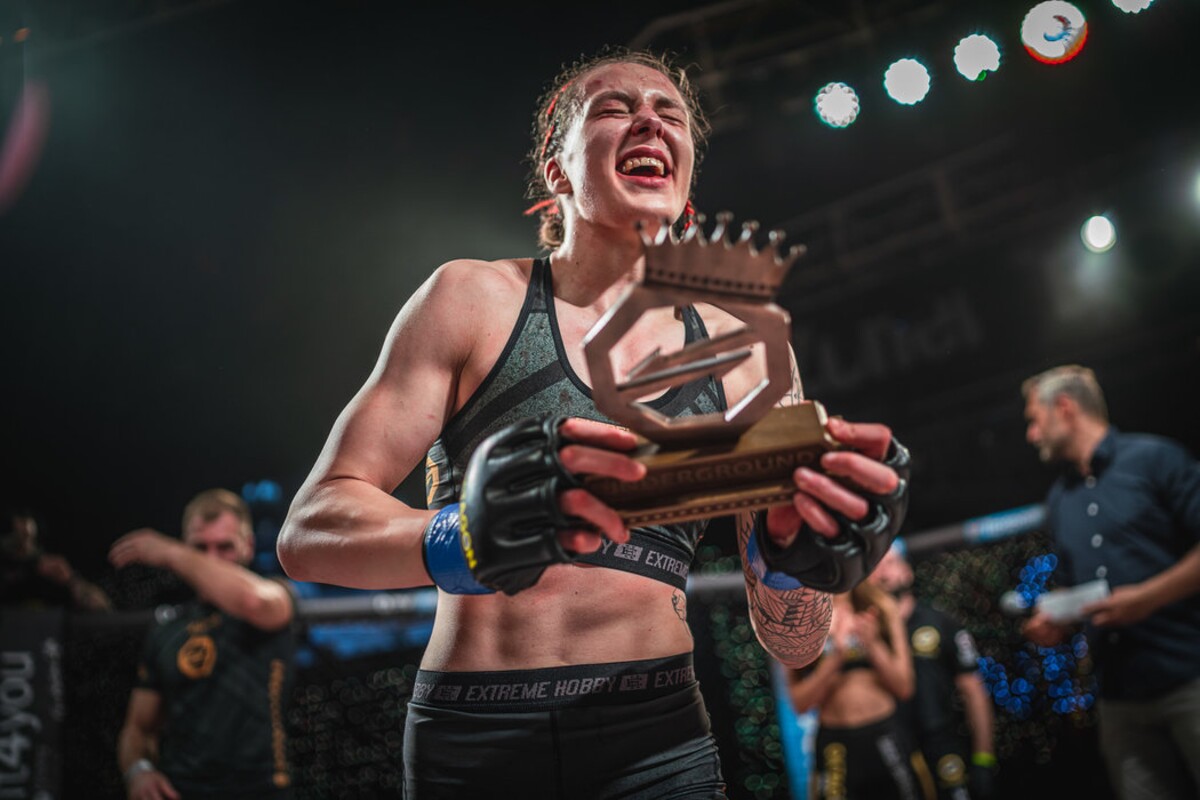 Tereza Bledá v organizaci OKTAGON MMA.