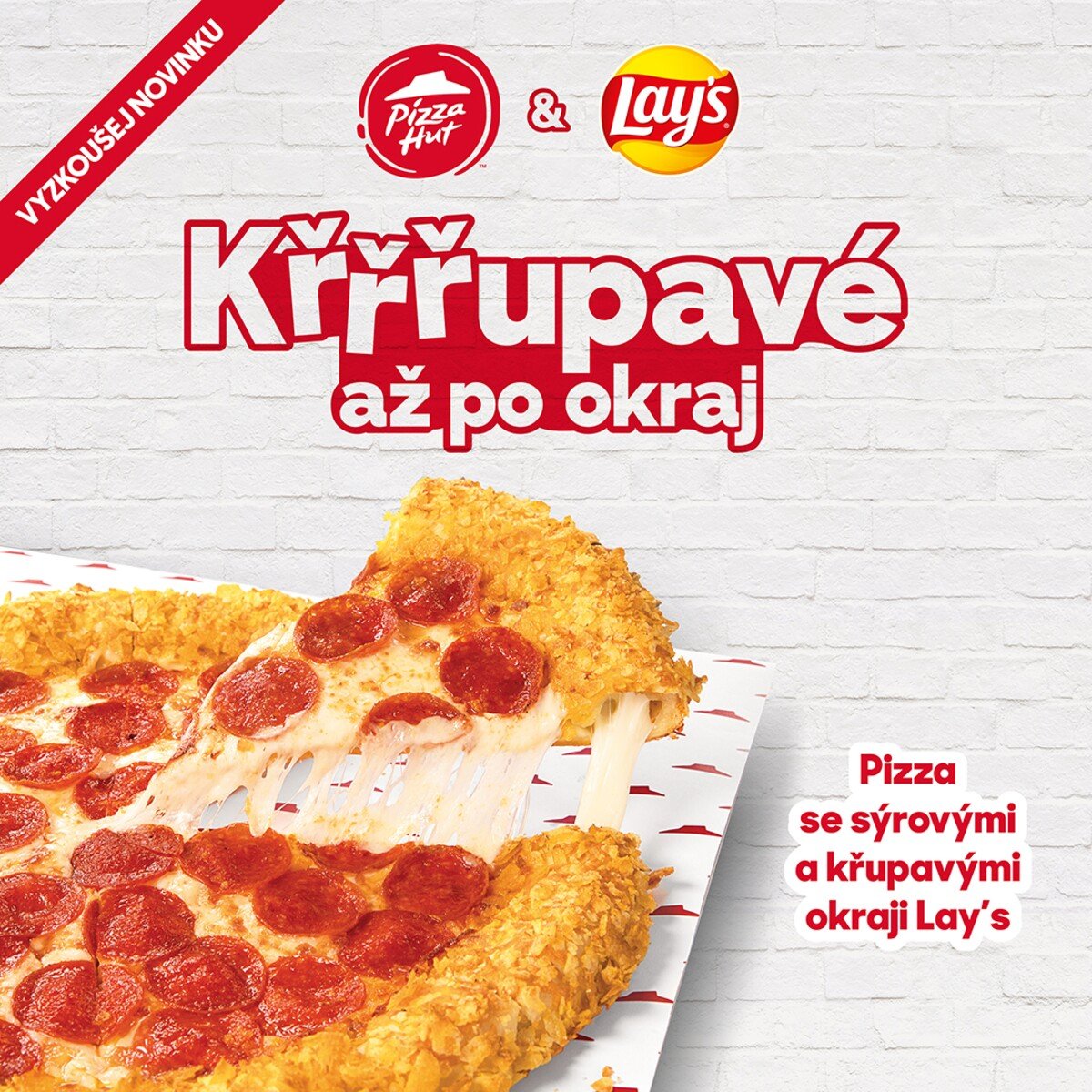 Pizza Hut, lays pizza