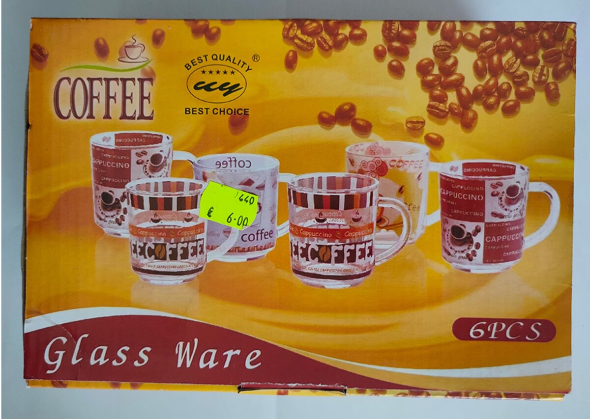 COFFEE Glass Ware – sklenený pohár. 