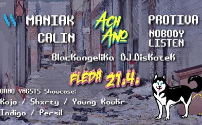 Další Ach Ano show je tady! Maniak si na Flédu pozval NobodyListena, Calina a talentované MCs z Brna Další Ach Ano show je tady! Maniak si na Flédu pozval NobodyListena, Calina a talentované MCs z Brna