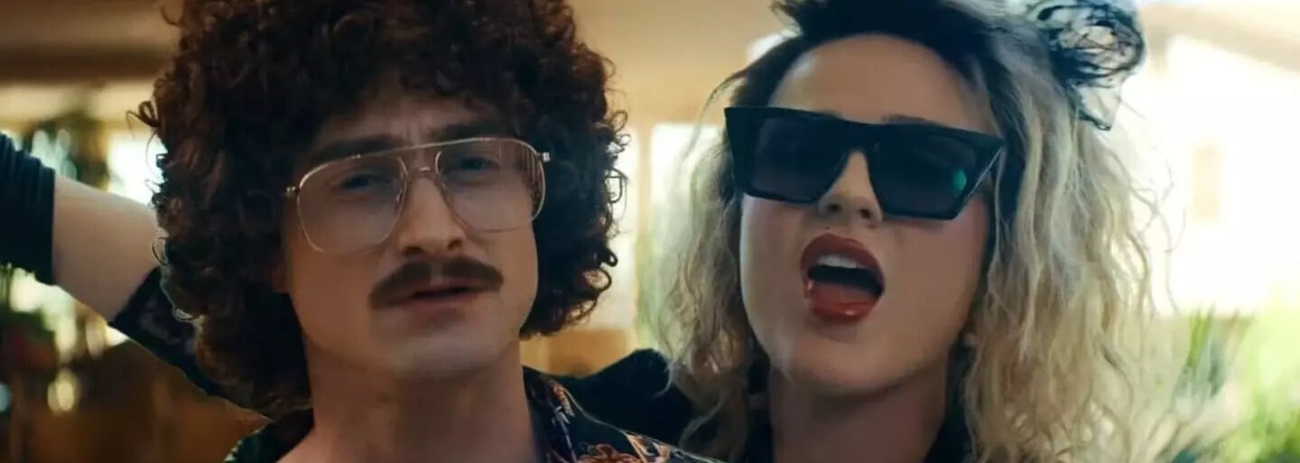Daniel Radcliffe Is Weird Al Yankovic And Has Sex With Madonna. He Parodies Music Biographies In A Crazy Comedy. 