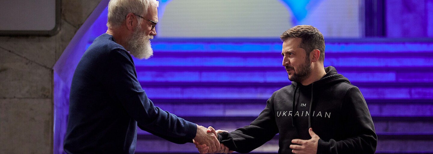David Letterman vyzpovídal Volodymyra Zelenského. Rozhovor odvysílá Netflix do konce roku