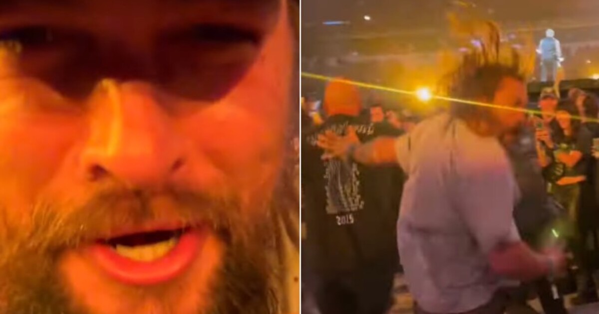 VIDEO: Jason Momoa se odvázal na koncertě Metallicy. Přidal se k fanouškům do mosh pitu, ti si ho radostně točili