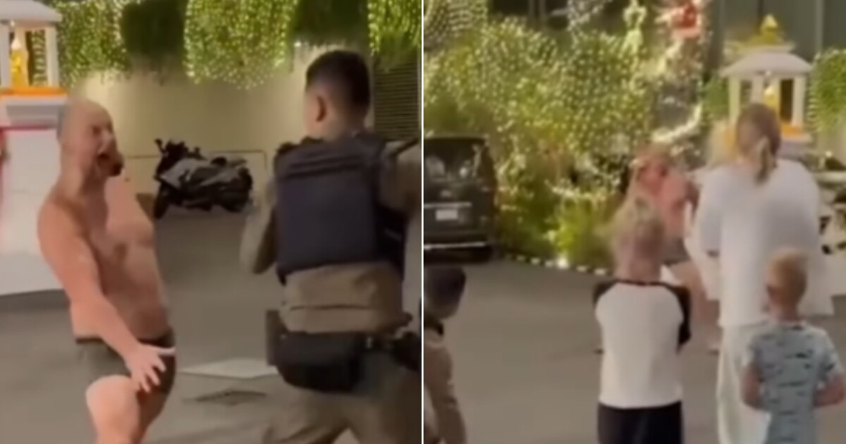 Opilý a polonahý muž se v Thajsku pral se sedmi policisty. Jeho rodina se z dovolené vrací bez něj