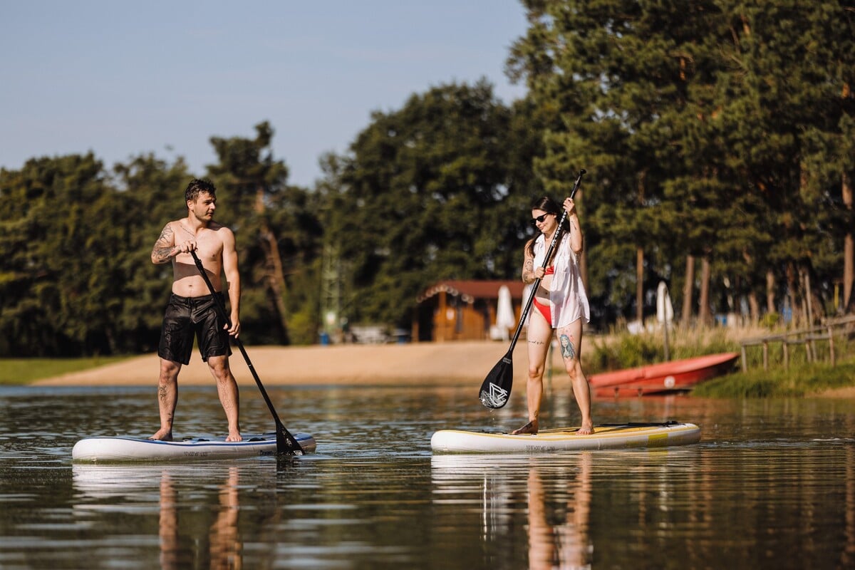 jezero Lhota, koupaliště