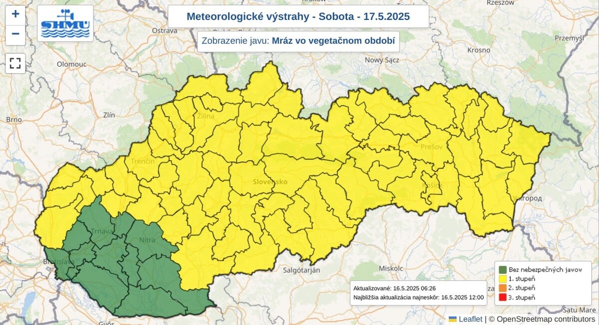 pocasie mapa