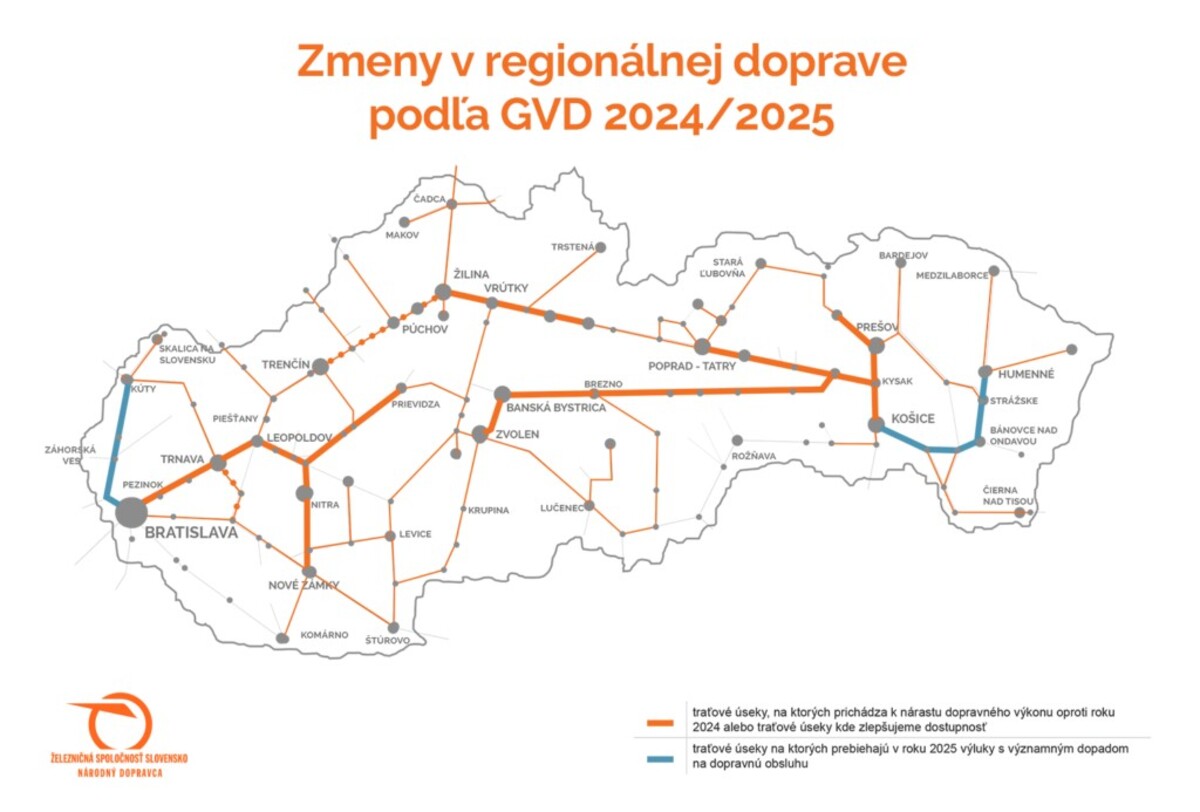vlaky mapa