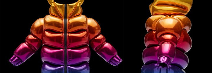 Helium-10000: Nafukovacia bunda, ktorá je namiesto páperia naplnená héliom a môžeš ju nosiť ako balón