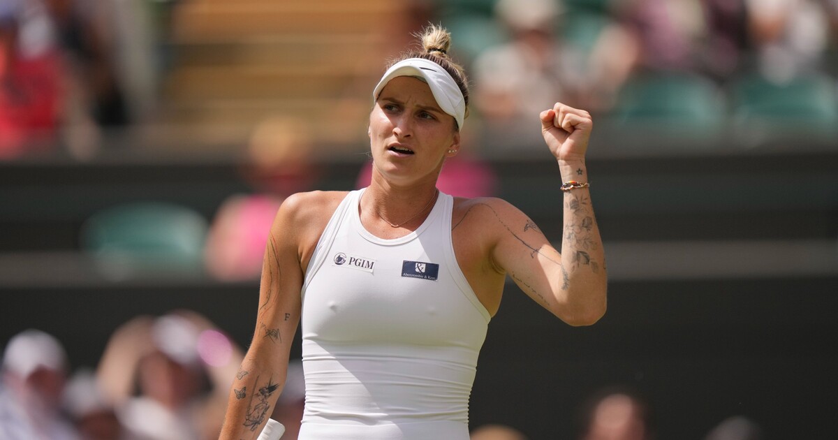 Fantazie! Češka Markéta Vondroušová je ve finále Wimbledonu, Ukrajinku Svitolinu porazila 6:3 a 6:3