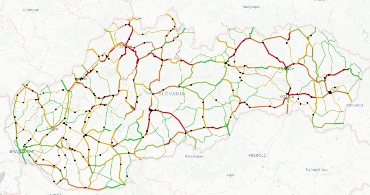 Mapa chystaných radarov.