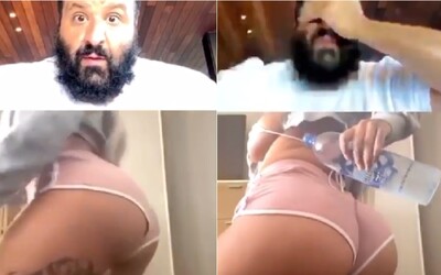 DJ Khaled baví svet. Na Instagrame mu začala ukazovať zadok neznáma žena, zakrýval si oči a potom ju zrušil