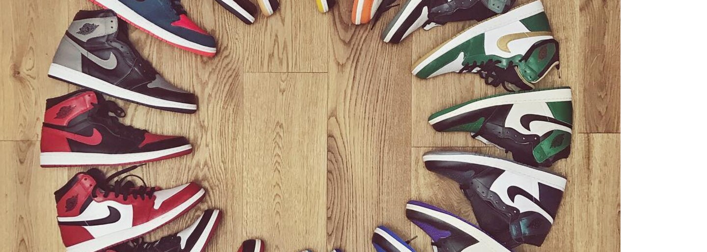 DJ Wich se pochlubil rozsáhlou sbírkou tenisek Nike Air Jordan 1