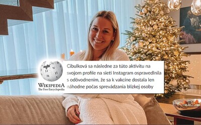 Dominike Cibulkovej už niekto škandál s očkovaním pridal na Wikipediu