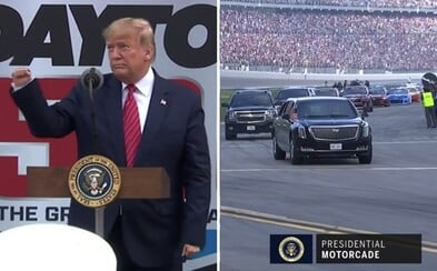 Donald Trump kampaňoval medzi svojimi. Na pretekoch NASCAR nechýbal prelet Air Force One ani obrnená limuzína na ovále Donald Trump kampaňoval medzi svojimi. Na pretekoch NASCAR nechýbal prelet Air Force One ani obrnená limuzína na ovále