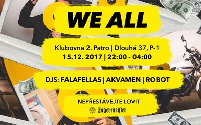 Doraz oslavit 18. narozeniny mejdanu We All. Bavit se budeš na vlnách disca a funku, které ti naservíruje trojice DJs Doraz oslavit 18. narozeniny mejdanu We All. Bavit se budeš na vlnách disca a funku, které ti naservíruje trojice DJs