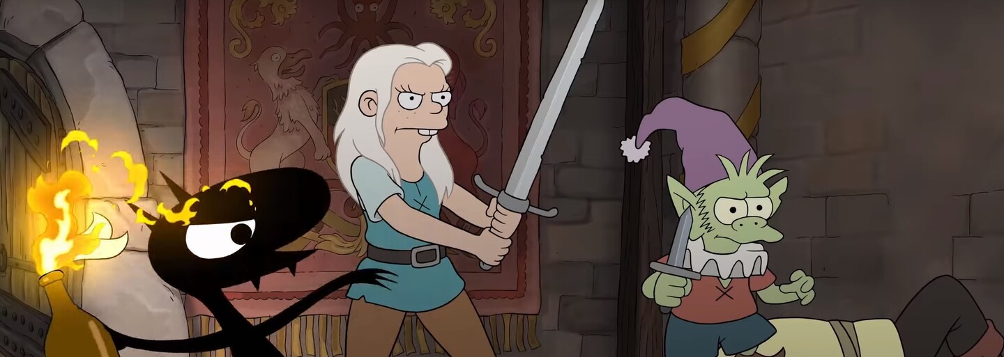 Drzá opilá princezna, sarkastický démon a elfové. Tvůrce Simpsonových se ve fantasy komedii Disenchantment vrací v nejlepší formě