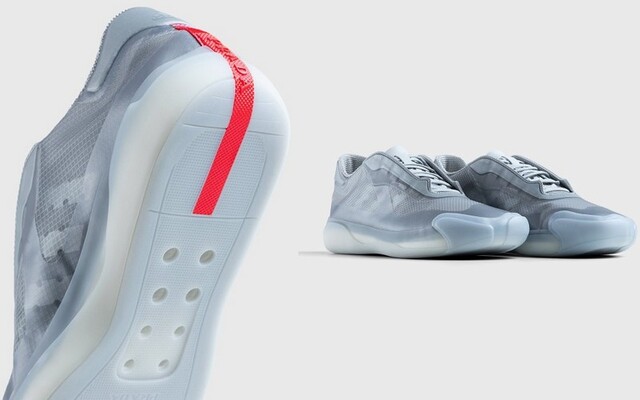 Adidas x Prada představují tenisky inspirované plachtěním. Voda z nich jednoduše vyteče