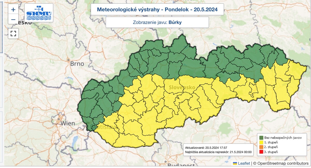 počasie burky vystraha