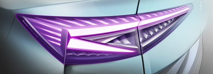 Škoda ukázala světla připravovaného elektromobilu. Enyaq iV opět vsadí na český krystal