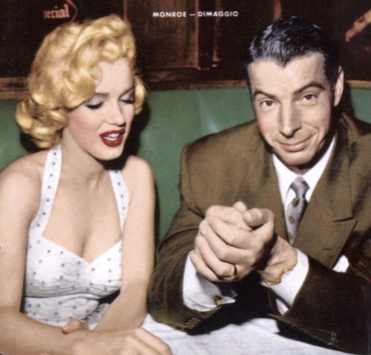 Marilyn Monroe a její druhý manžel Joe DiMaggio.