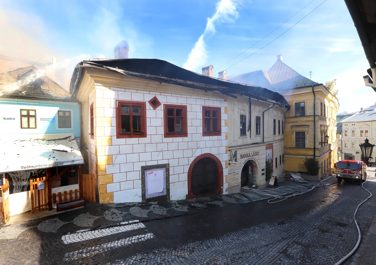 požiar Banská Štiavnica