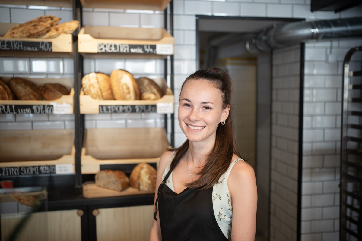 Dcera majitele pekárny Leipomo Zuzana.