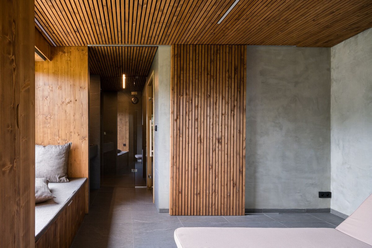 sauna,wellness,architektúra,interiérový dizajn