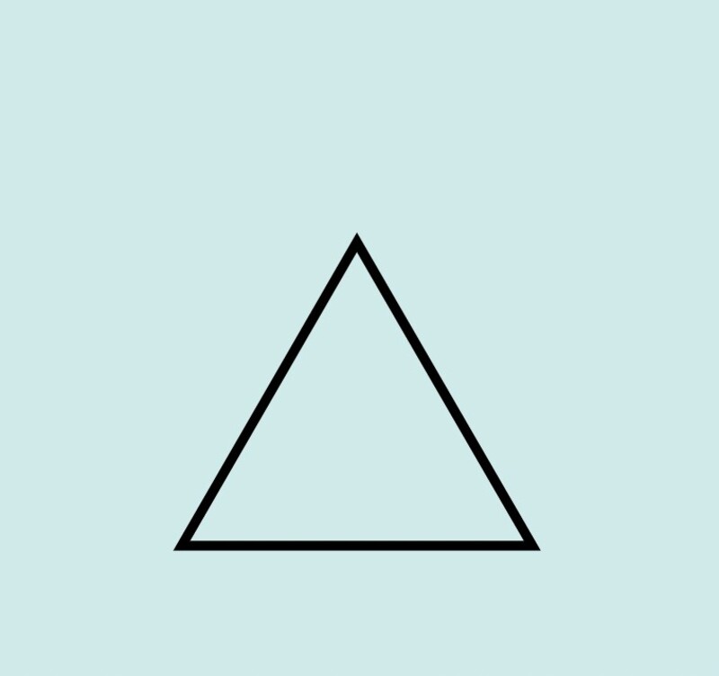 Čo symbolizuje trojuholník na štítku?
