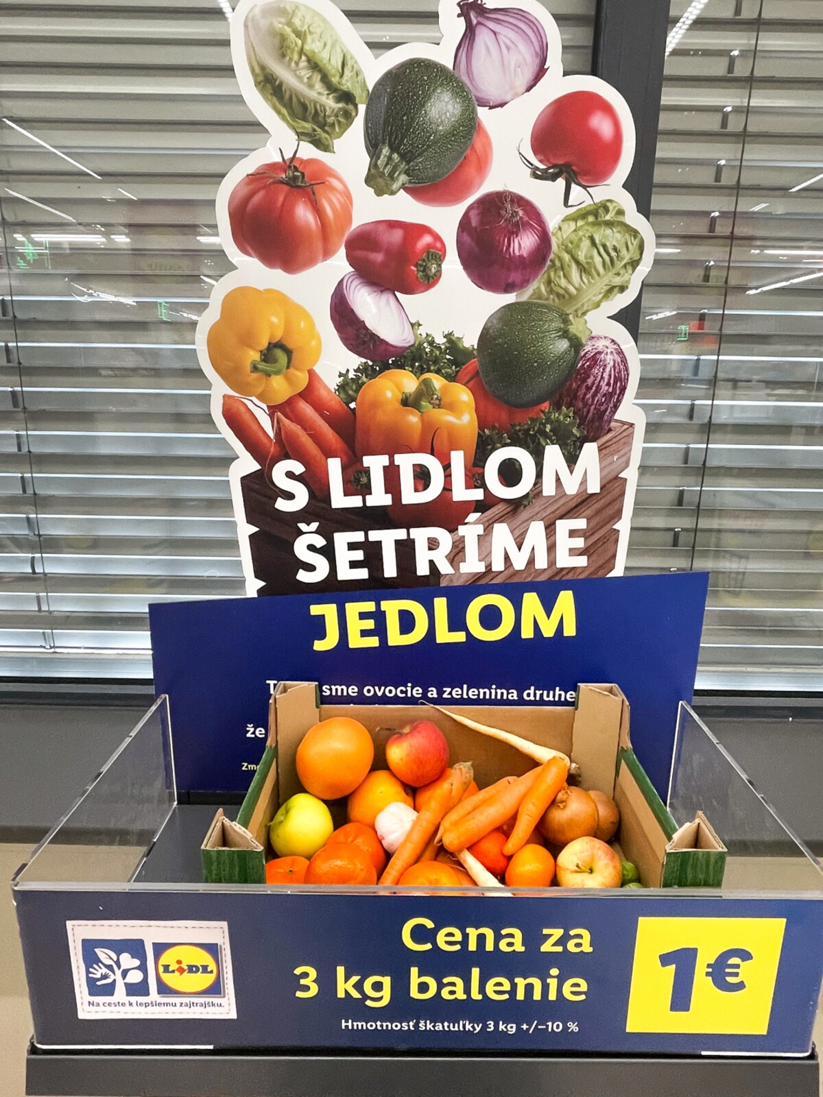 Lidl Slovensko, debničky, ovocie, zelenina