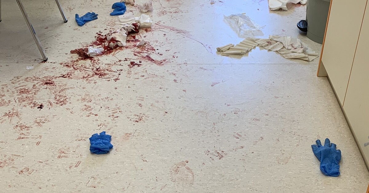 Čtyři lidé jsou zranění po útoku mačetou v nemocnici v Českých Budějovicích