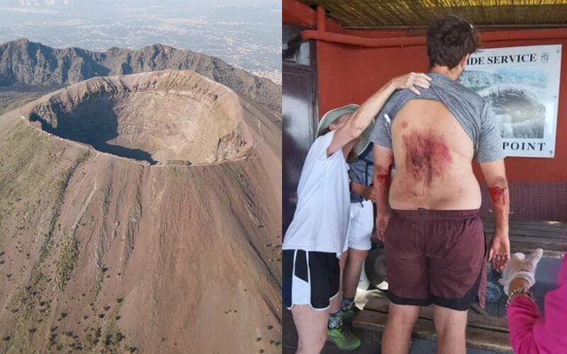 Do sopky Vezuv spadol 23-ročný turista, lebo si chcel pri ústí krátera spraviť selfie.