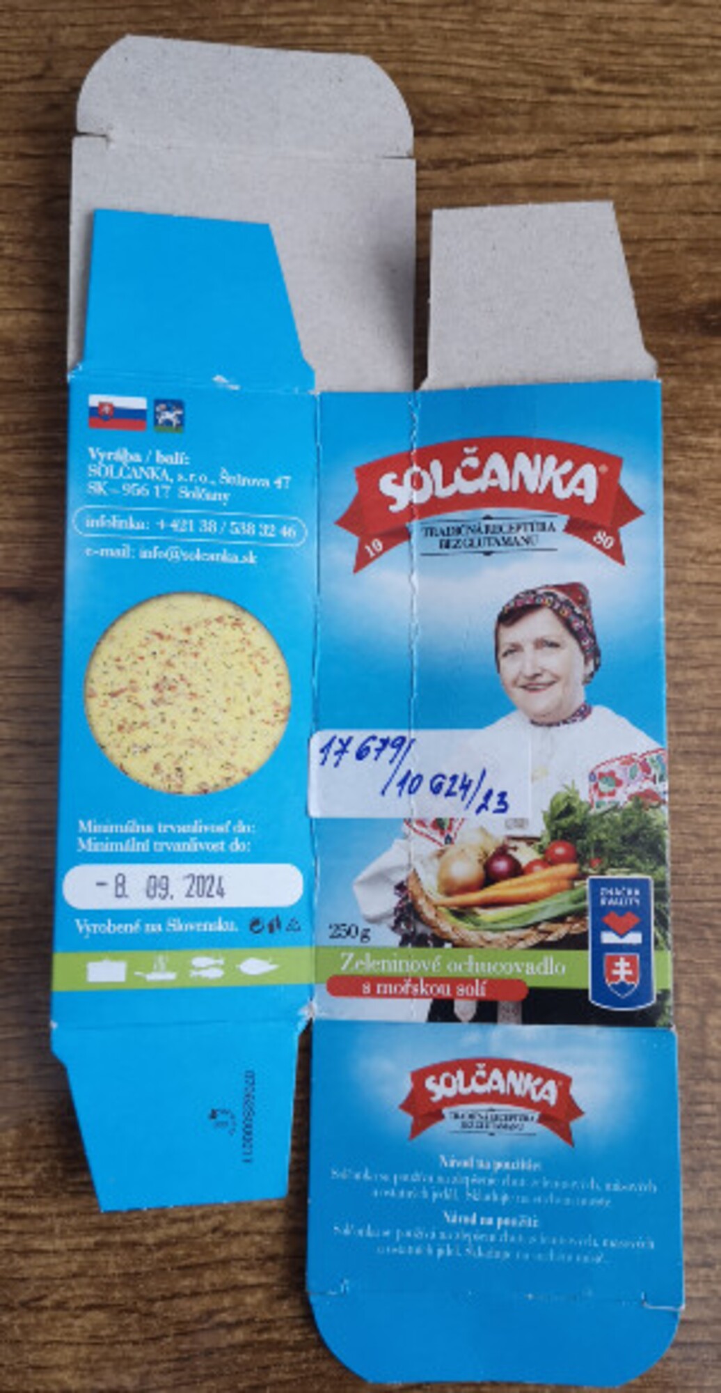 Solčanka – zeleninové ochucovadlo s morskou soľou 250 g.