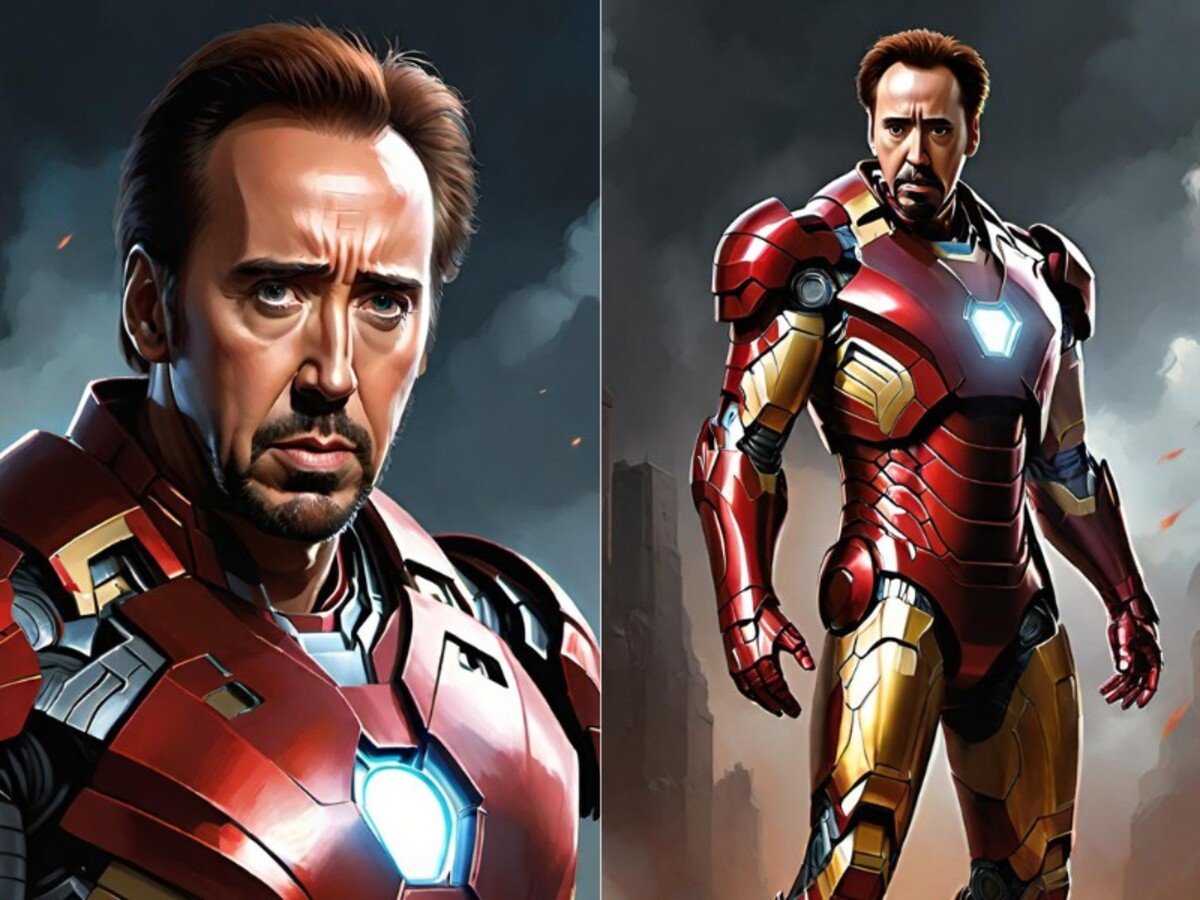 Nicolas Cage AI Komiksy Iron Man