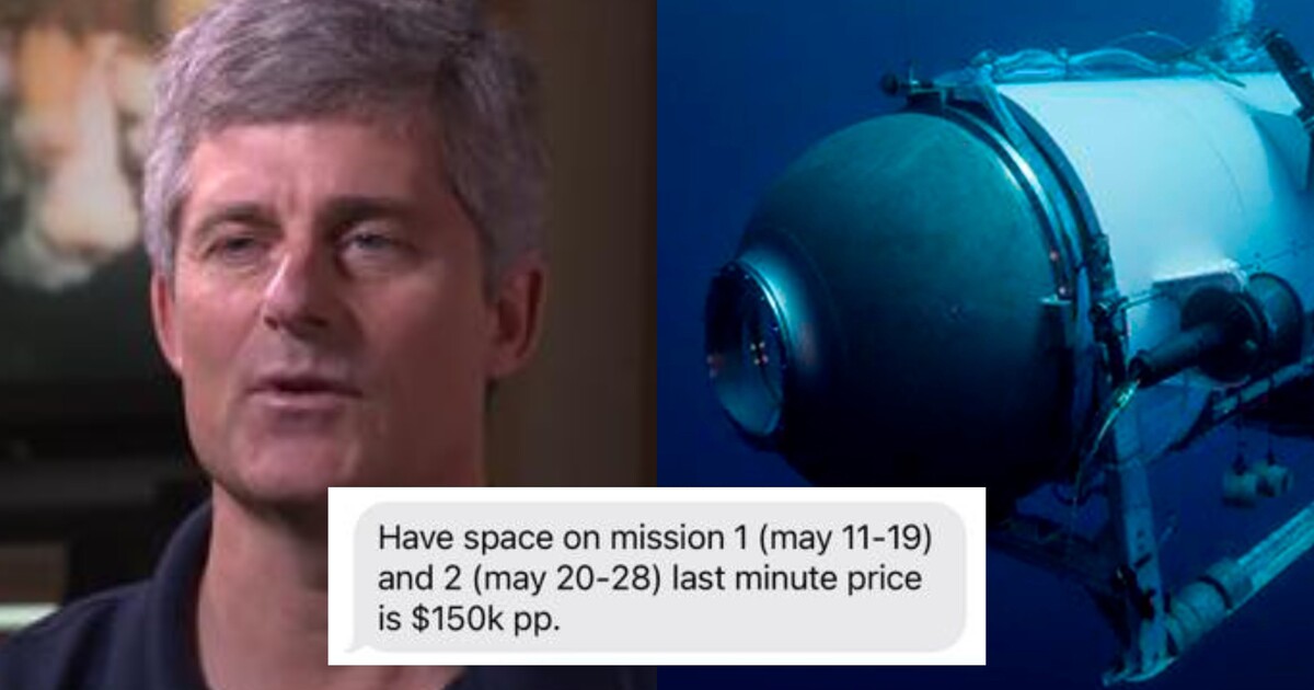 Známý miliardář odmítl zlevněné lístky na palubu ponorky Titan. Majitel OceanGate ho lákal na bezvadnou bezpečnost