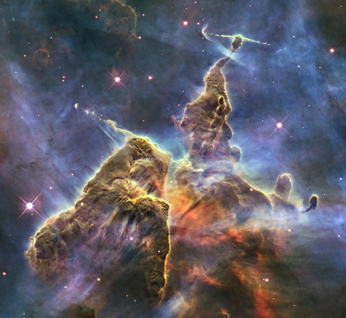 Hubbleův vesmírný dalekohled teleskop vesmírný plyn nasa