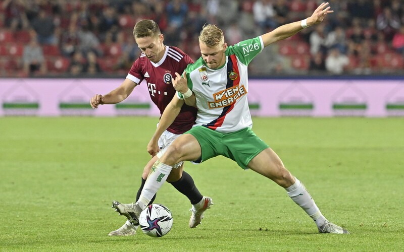 Sparta postoupila v Lize mistrů přes Rapid Vídeň! Doma vybojovala výhru 2:0