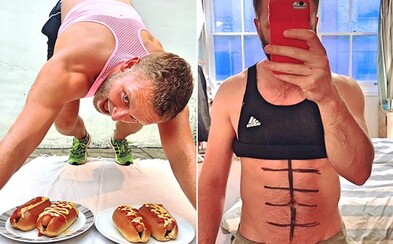 Edward si dokonale utahuje z fotek své fitness přítelkyně. Na Instagramu lidé obdivují jeho břišní svaly i podprsenku Edward si dokonale utahuje z fotek své fitness přítelkyně. Na Instagramu lidé obdivují jeho břišní svaly i podprsenku
